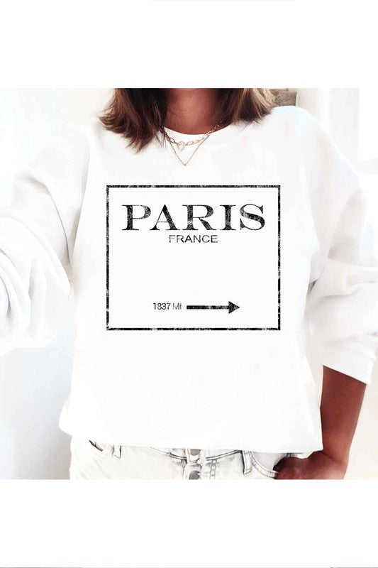 PARIS FRANCE GRAPHIC PLUS SIZE SWEATSHIRT