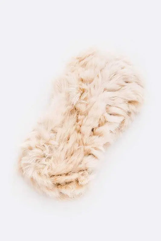 Soft Fur Convertible Headband Headband AFFLUZA.COM