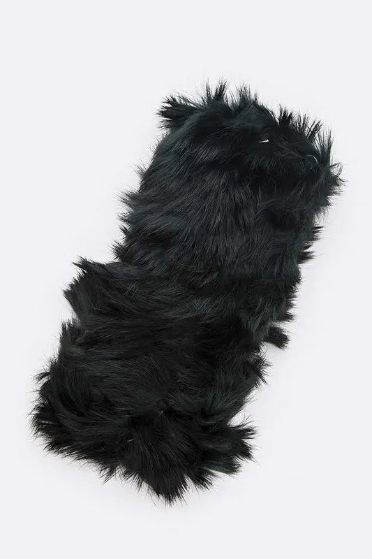 Soft Fur Convertible Headband Headband AFFLUZA.COM