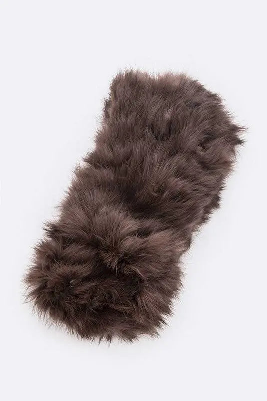 Soft Fur Convertible Headband Headband AFFLUZA.COM