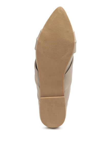 Norma Knot Detail Elasticated Ballet Flats