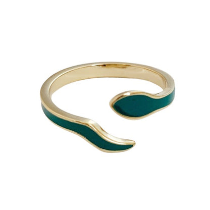 Enamel Snake Ring