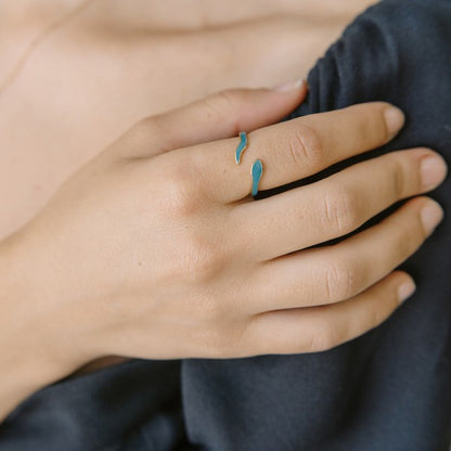 Enamel Snake Ring