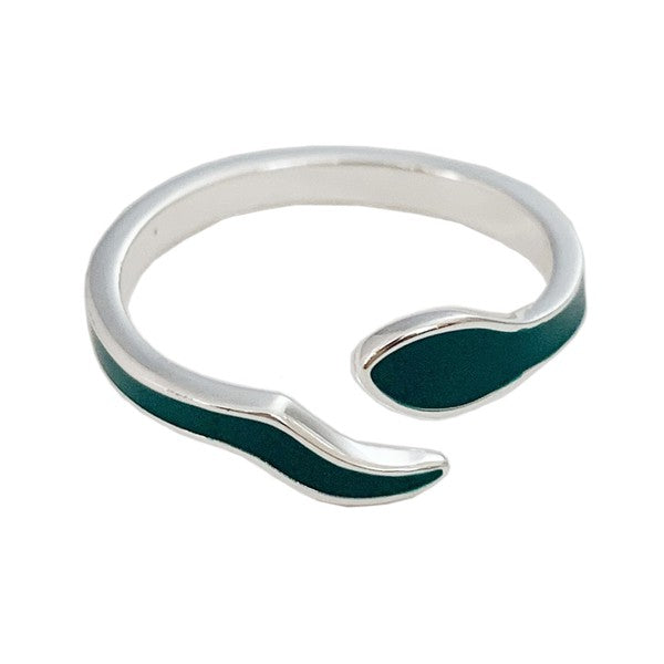 Enamel Snake Ring