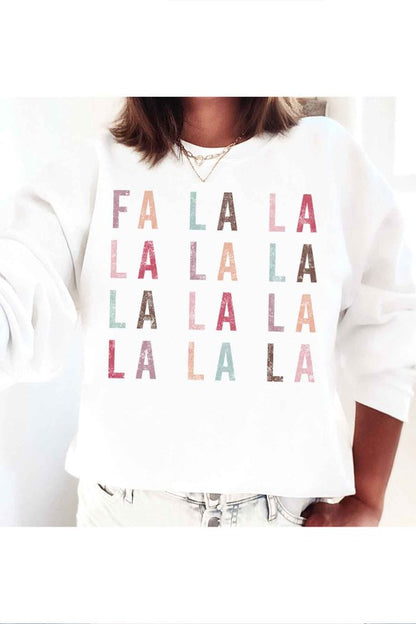 FA LA LA CHRISTMAS GRAPHIC SWEATSHIRT