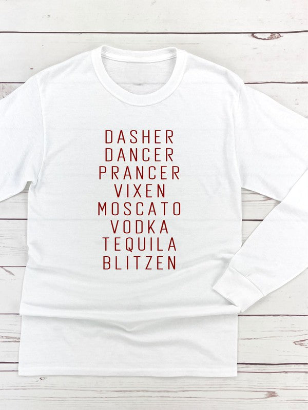 Dasher Dancer Prancer Vixen Boutique Tee