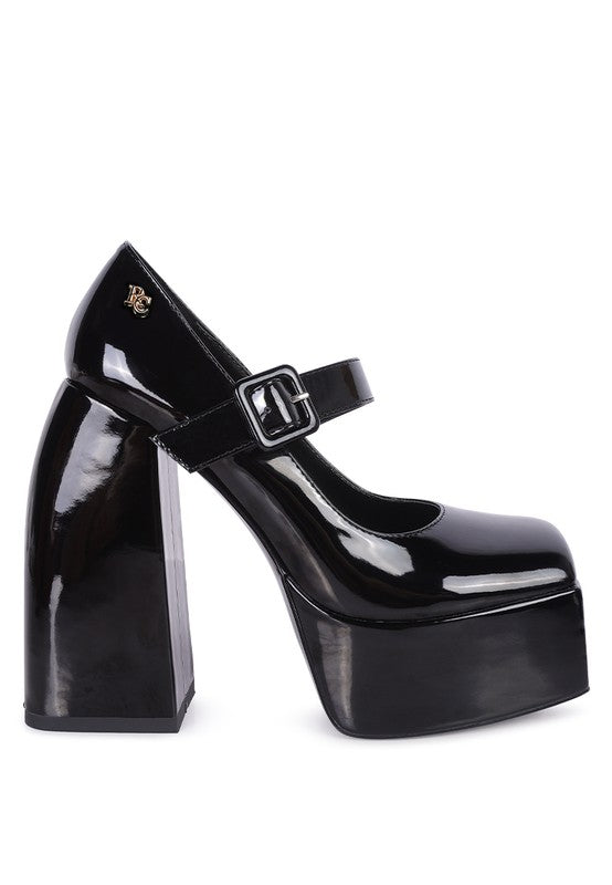 PABLO High Platform Heel Mary Jane Sandals