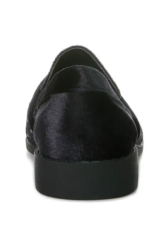 Walkin Stud Detail Velvet Loafers Rag Company