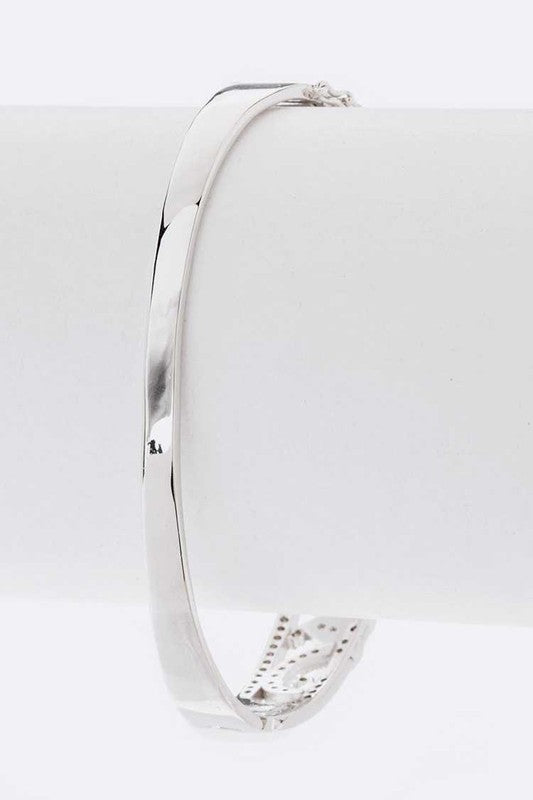 Crystal Designed Hinge Bangle