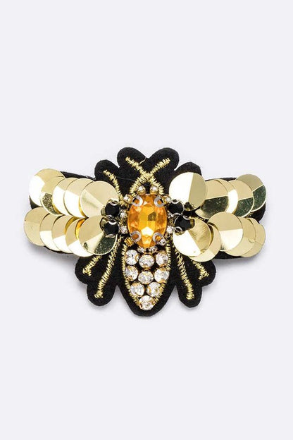 Golden Queen Bee Small Hair Clip