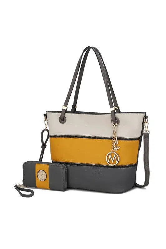 MKF Collection Vallie Color Block Tote bag by Mia MKF Collection by Mia K