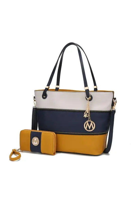 MKF Collection Vallie Color Block Tote bag by Mia MKF Collection by Mia K