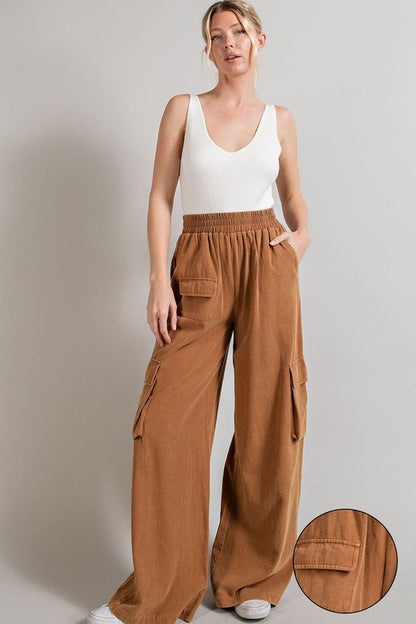 Mineral Washed Cargo Pants