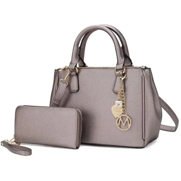 MKF Collection Ruth Satchel Bag with Wallet by Mia MKF Collection by Mia K