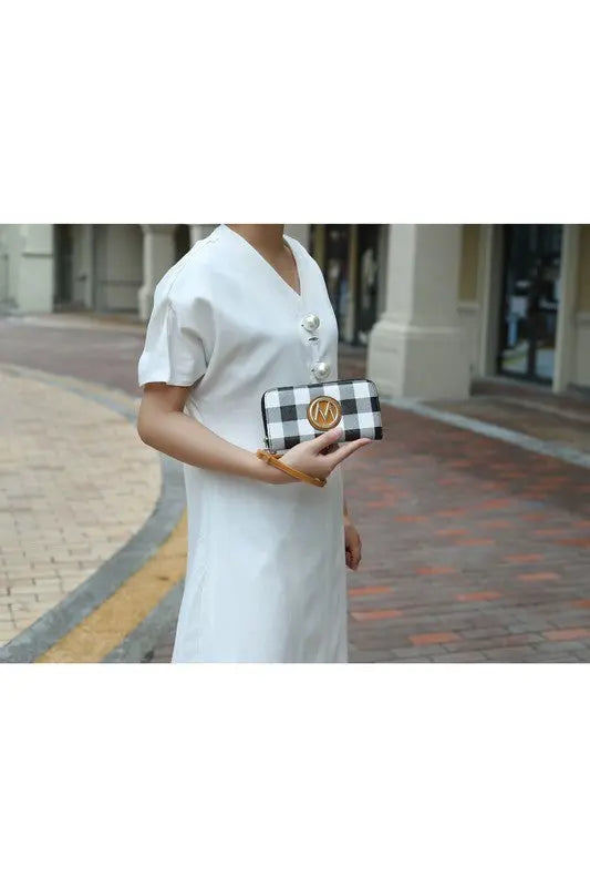 MKF Collection Yola Checkered Satchel bag by Mia k MKF Collection by Mia K