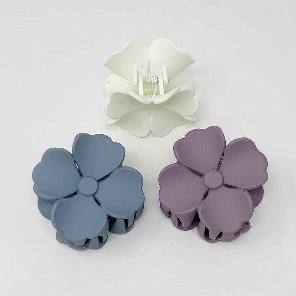 Hibiscus Petals Hair Claw Set Of 3