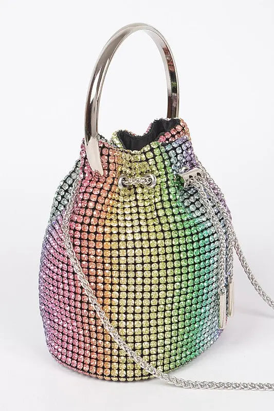 Oversize Rhinestone Iconic Bucket Bag Artini Accessories