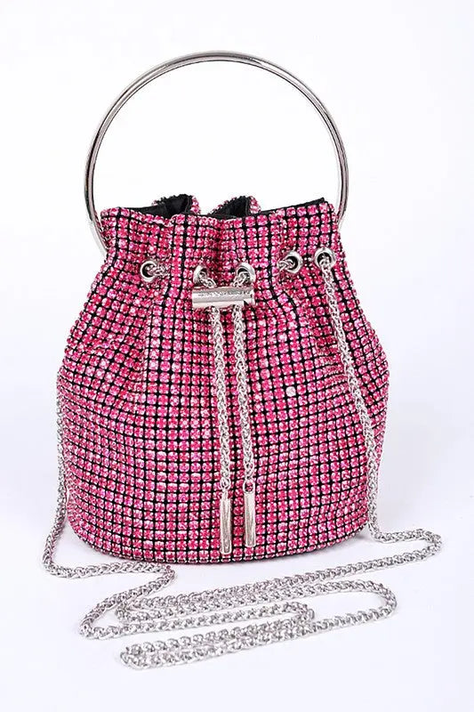 Oversize Rhinestone Iconic Bucket Bag Artini Accessories