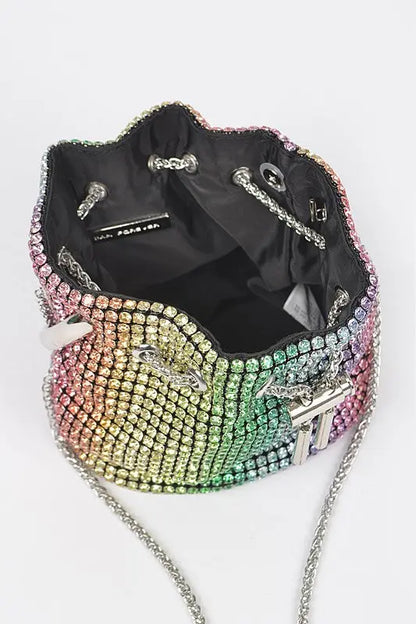 Oversize Rhinestone Iconic Bucket Bag Artini Accessories