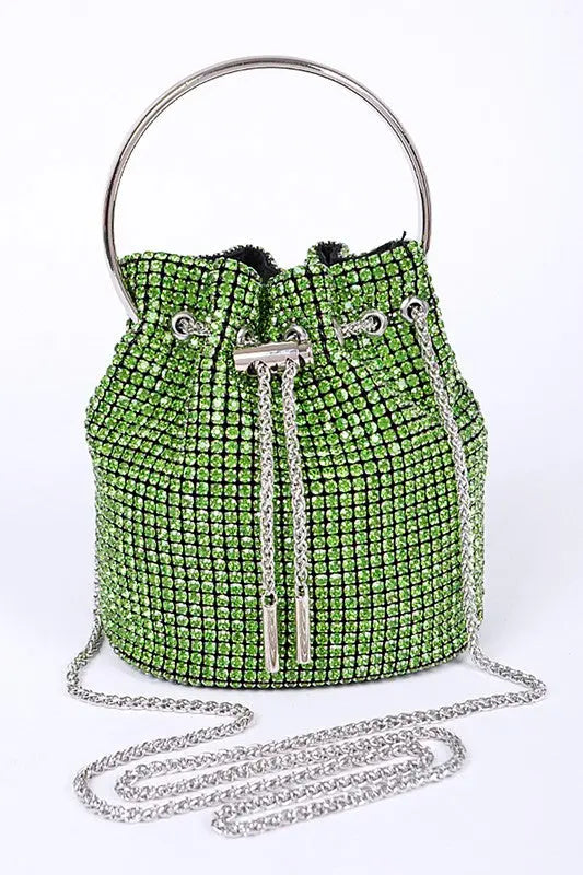 Oversize Rhinestone Iconic Bucket Bag Artini Accessories