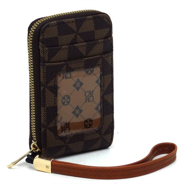 PM Monogram Accordion Card Holder Wallet Wristlet