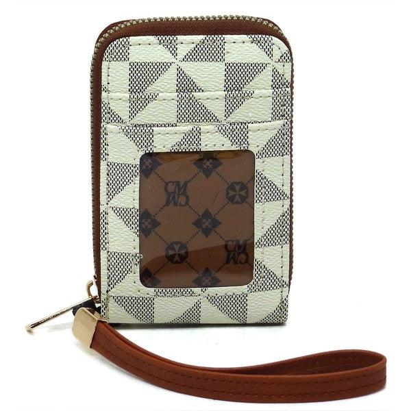 PM Monogram Accordion Card Holder Wallet Wristlet