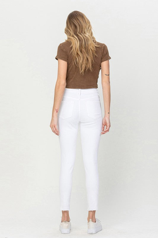 High Rise Crop Skinny Jeans