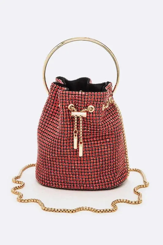 Oversize Rhinestone Iconic Bucket Bag LA Jewelry Plaza