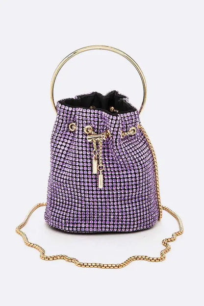 Oversize Rhinestone Iconic Bucket Bag LA Jewelry Plaza