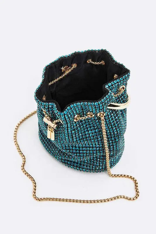 Oversize Rhinestone Iconic Bucket Bag LA Jewelry Plaza