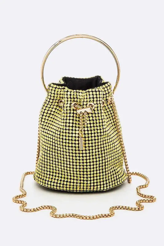 Oversize Rhinestone Iconic Bucket Bag LA Jewelry Plaza