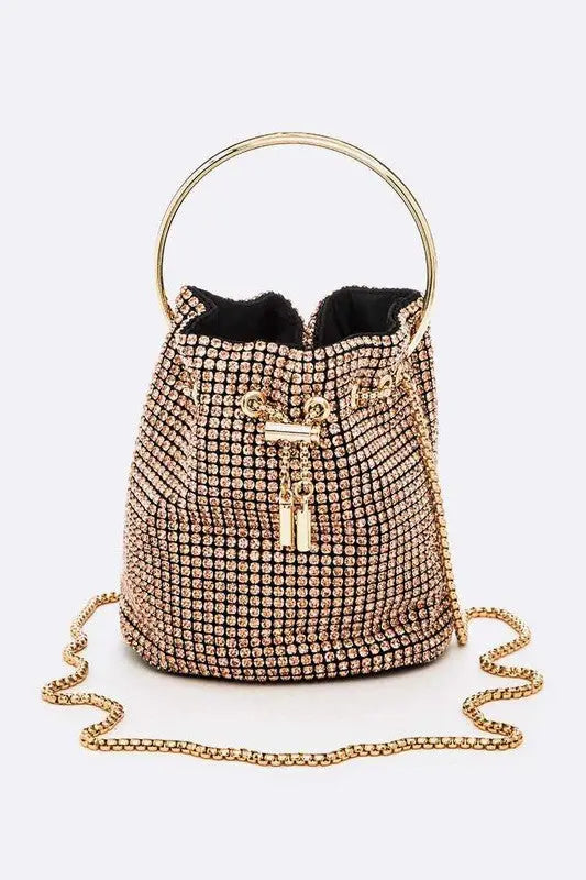 Oversize Rhinestone Iconic Bucket Bag LA Jewelry Plaza