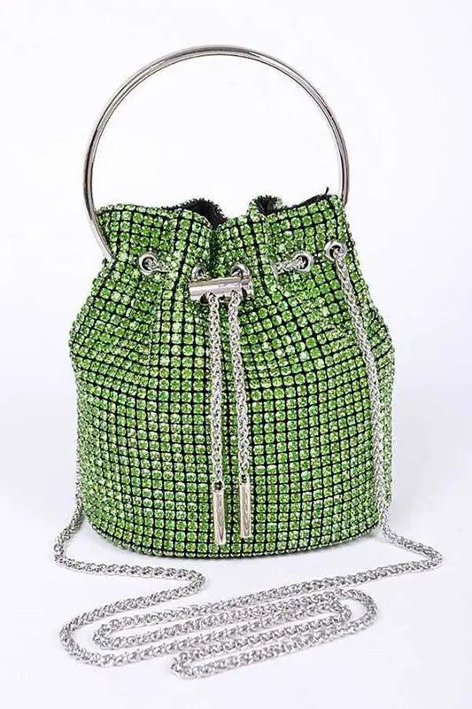 Oversize Rhinestone Iconic Bucket Bag LA Jewelry Plaza