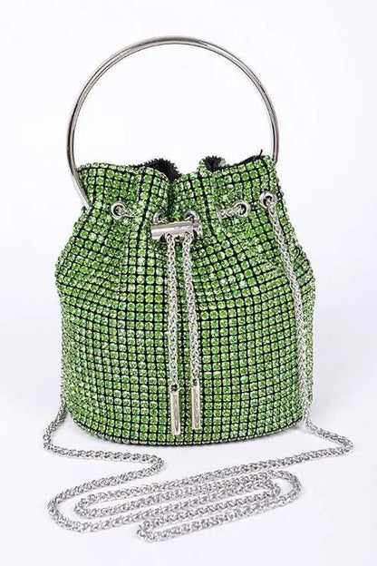 Oversize Rhinestone Iconic Bucket Bag LA Jewelry Plaza