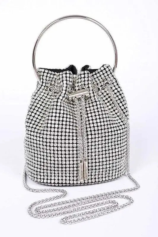 Oversize Rhinestone Iconic Bucket Bag LA Jewelry Plaza