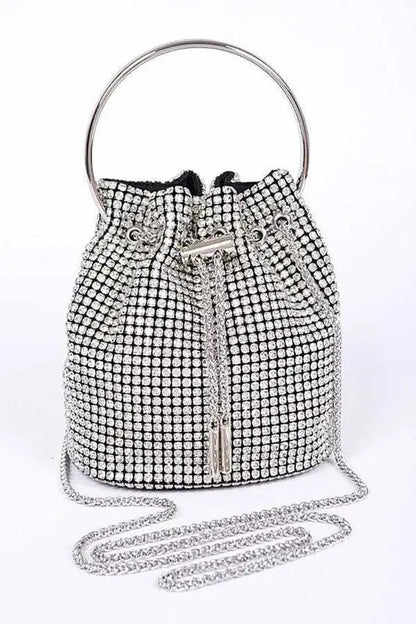 Oversize Rhinestone Iconic Bucket Bag LA Jewelry Plaza