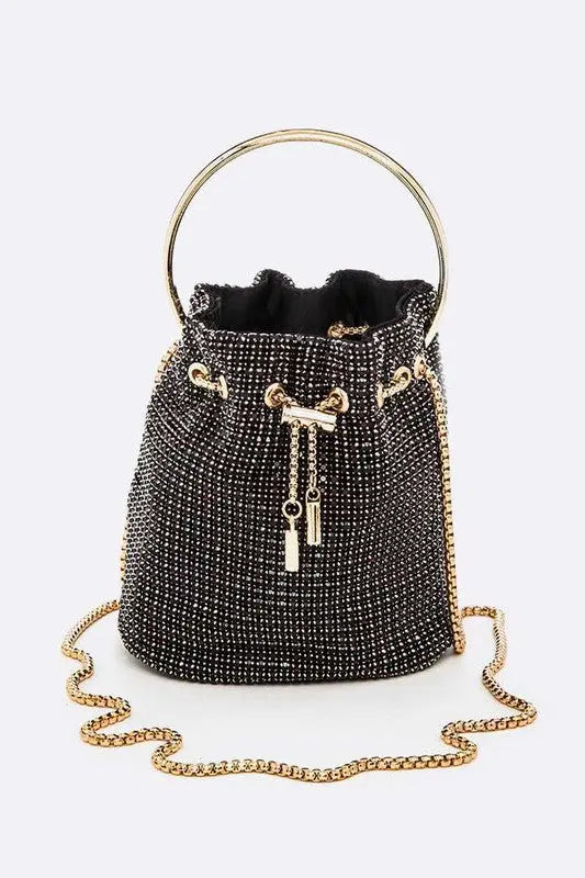 Oversize Rhinestone Iconic Bucket Bag LA Jewelry Plaza