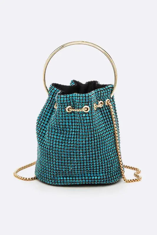 Oversize Rhinestone Iconic Bucket Bag LA Jewelry Plaza