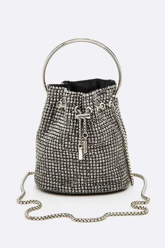 Oversize Rhinestone Iconic Bucket Bag LA Jewelry Plaza