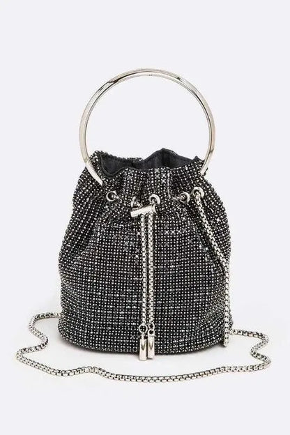 Oversize Rhinestone Iconic Bucket Bag LA Jewelry Plaza