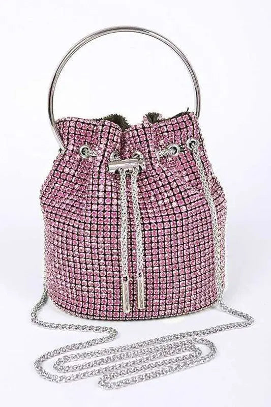 Oversize Rhinestone Iconic Bucket Bag LA Jewelry Plaza