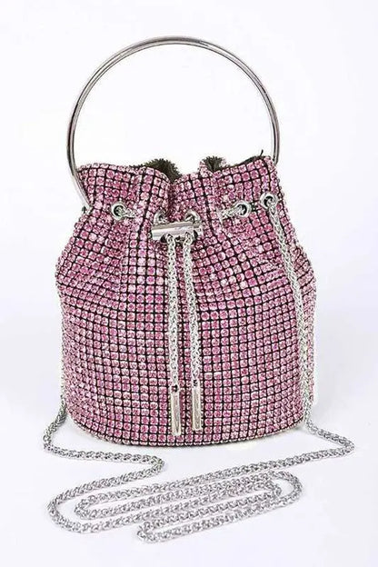 Oversize Rhinestone Iconic Bucket Bag LA Jewelry Plaza