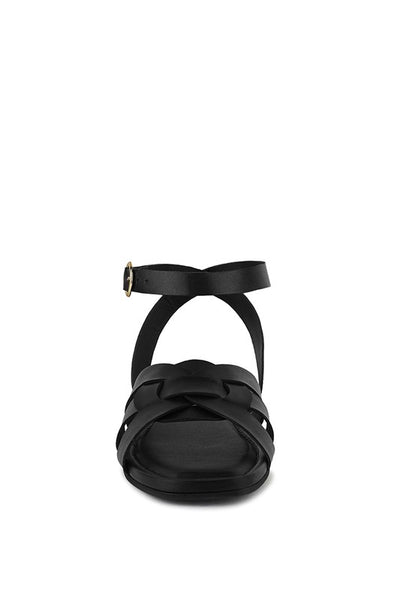 ASHTON Flat Ankle Strap Sandals