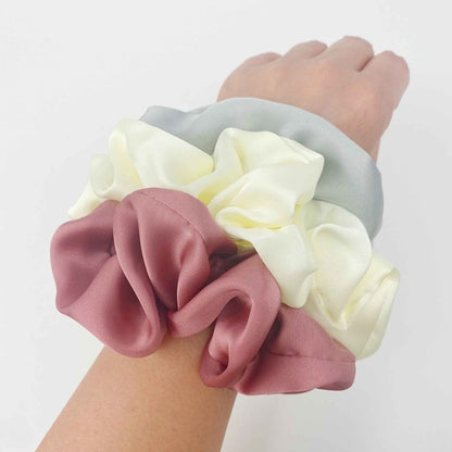 Soft And Full Satin Scrunch Set Of 3