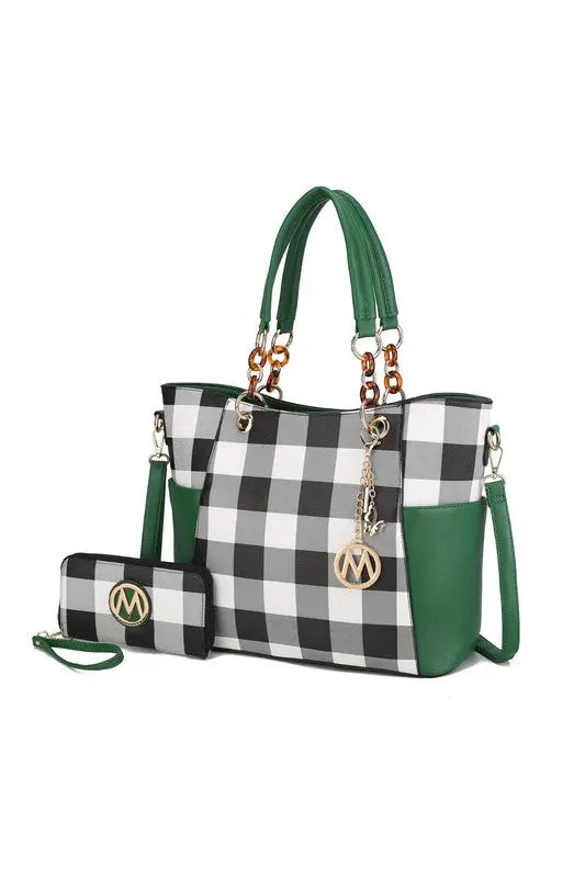 MKF Collection Mariely Checker Tote Bag by Mia K MKF Collection by Mia K