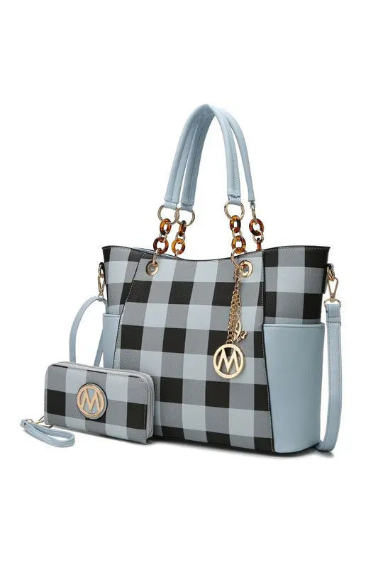 MKF Collection Mariely Checker Tote Bag by Mia K MKF Collection by Mia K