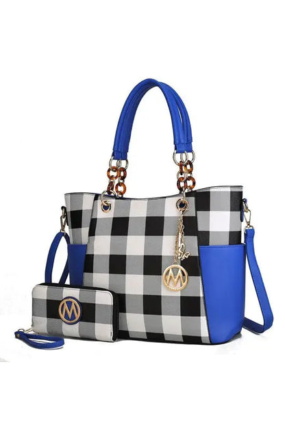 MKF Collection Mariely Checker Tote Bag by Mia K MKF Collection by Mia K