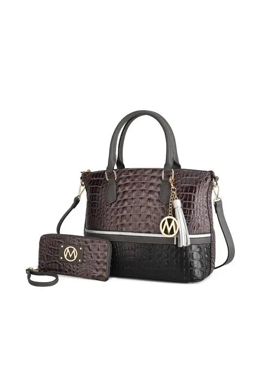 MKF Collection Autumn Crocodile Skin Tote Bag Mia MKF Collection by Mia K