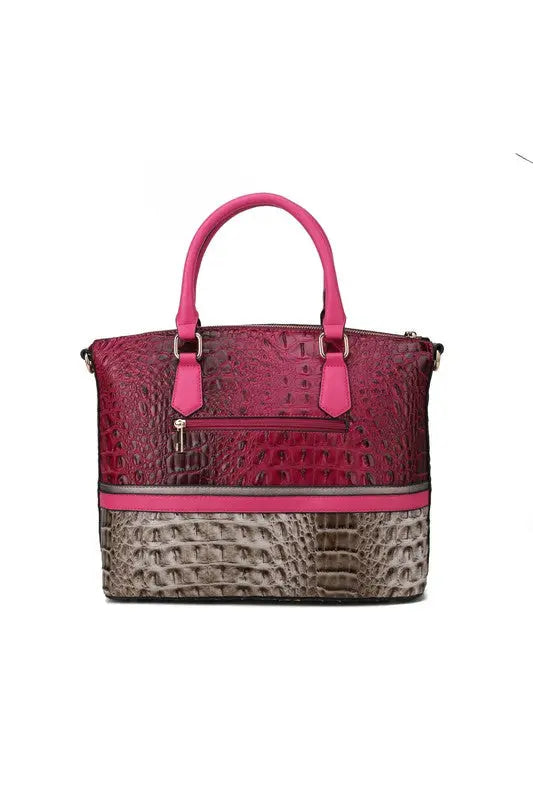 MKF Collection Autumn Crocodile Skin Tote Bag Mia MKF Collection by Mia K