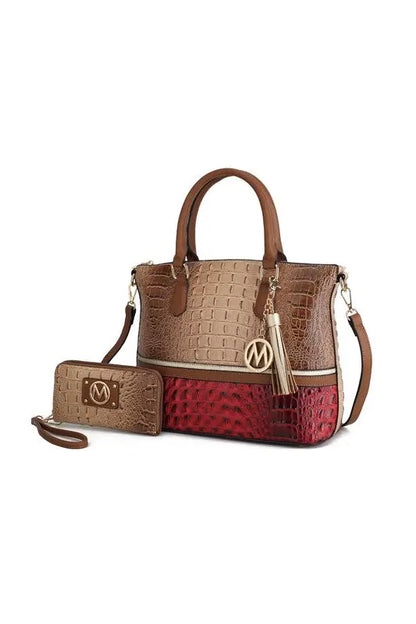 MKF Collection Autumn Crocodile Skin Tote Bag Mia MKF Collection by Mia K